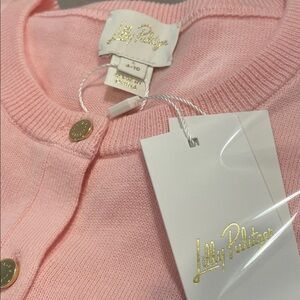 Lilly Pulitzer® Girls 7-16 Lovely Pink Amalia Cardigan Size Large 8/10 NWT